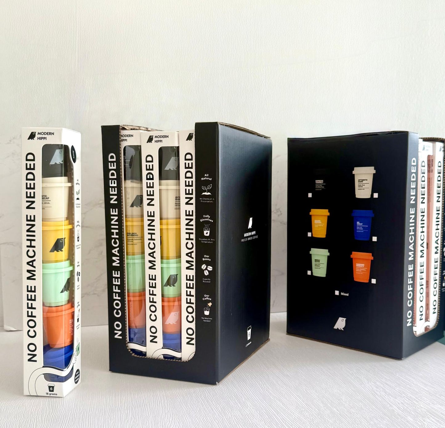 Hippi Coffee Gift Box in Red Sleeve | 12 Starter Packs x 6 Coffee Pods | Premium Instant Coffee | Hot Or Cold