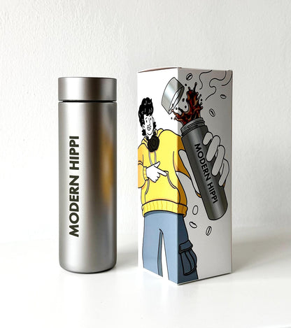 Modern Hippi Insulated Titanium Flask Grey, 480 ml