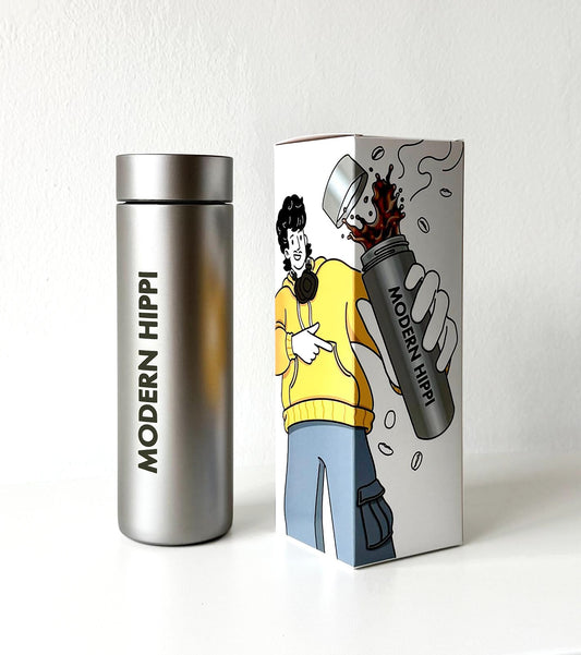 Modern Hippi Insulated Titanium Flask Grey, 480 ml