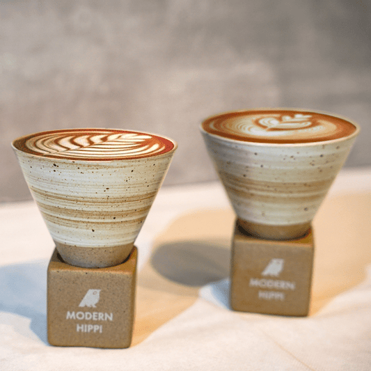 2 x Modern Hippi Ceramic Conical Coffee Cup - Modern Hippi