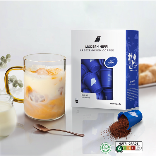 No Sweat Medium Roast (24 Pods) | Freeze-Dried Coffee | Premium Instant Coffee | Specialty Arabica Beans