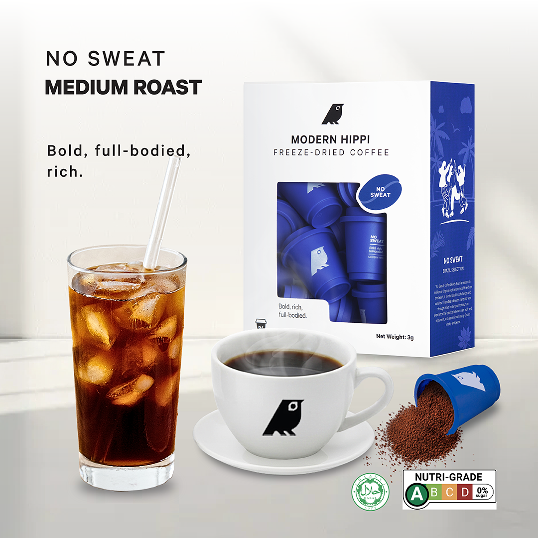 No Sweat Medium Roast (24 Pods) | Freeze-Dried Coffee | Premium Instant Coffee | Hot Or Cold | Specialty Arabica Beans