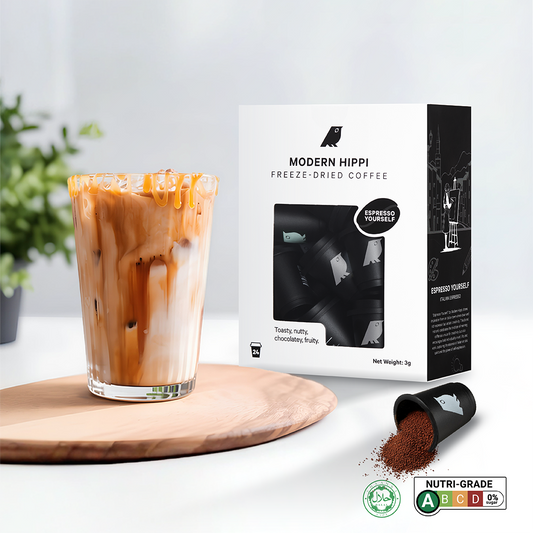 Espresso Yourself Dark Roast (24 Pods) | Freeze-Dried Coffee | Premium Instant Coffee | Hot Or Cold | Specialty Arabica Beans