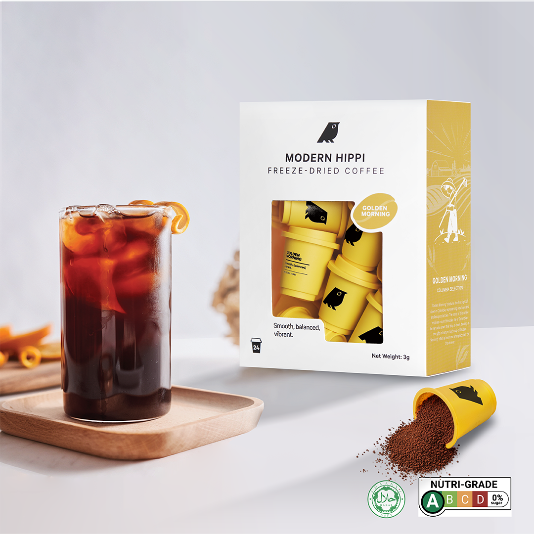 Golden Morning Medium Roast (24 Pods) | Freeze-Dried Coffee | Premium Instant Coffee | Hot Or Cold | Specialty Arabica Beans