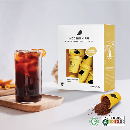 Golden Morning Medium Roast (24 Pods) | Freeze-Dried Coffee | Premium Instant Coffee | Hot Or Cold | Specialty Arabica Beans