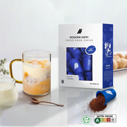 No Sweat Medium Roast (24 Pods) | Freeze-Dried Coffee | Premium Instant Coffee | Hot Or Cold | Specialty Arabica Beans