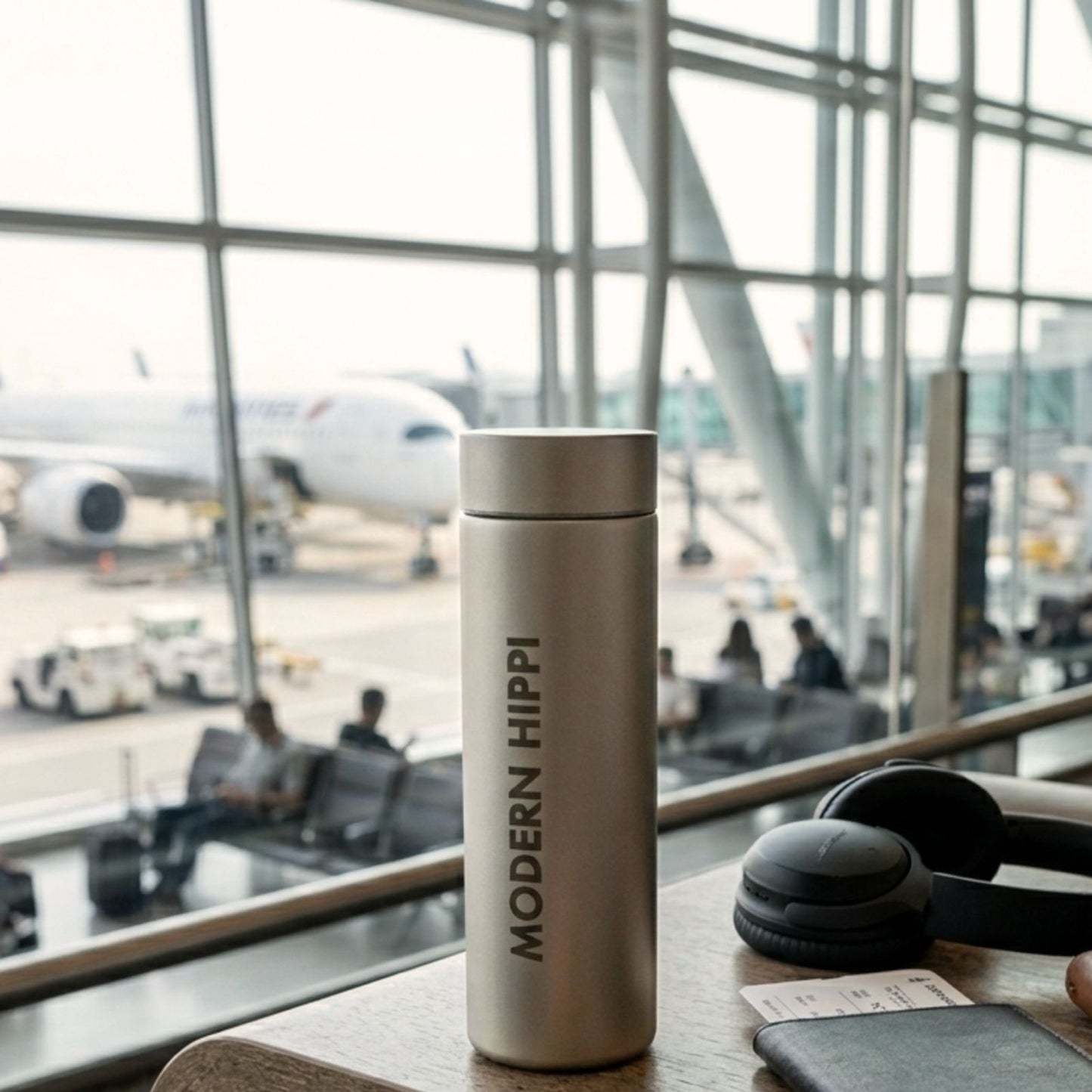 Modern Hippi Insulated Titanium Flask Grey, 480 ml