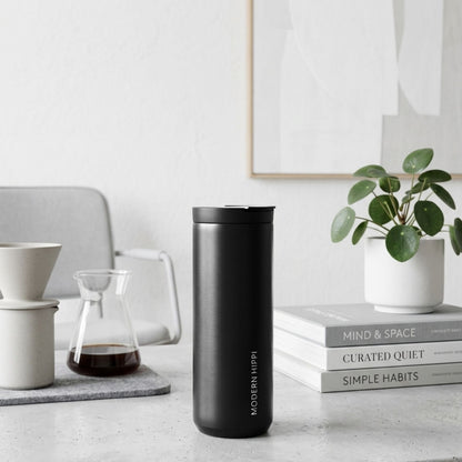 Modern Hippi Stainless Steel Insulated Coffee Tumbler, 480 ml