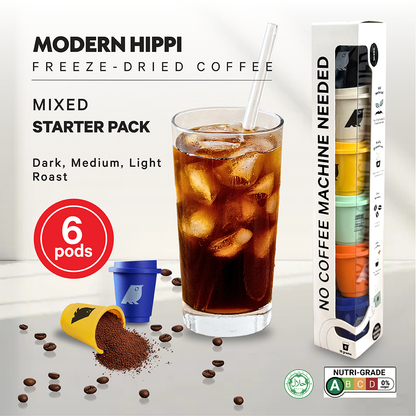 Corporate Gifting | Hippi Coffee Gift Box | 12 Starter Packs x 6 Coffee Pods | Premium Instant Coffee