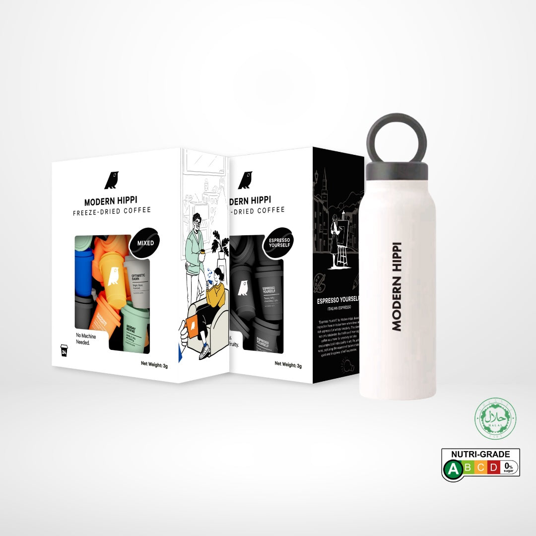 Hippi Coffee Mixed X Expresso Yourself X Flask Bundle - Modern Hippi