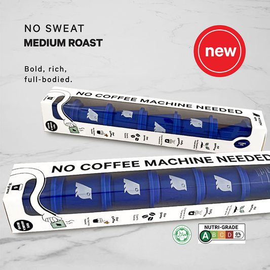 No Sweat Starter Pack Medium Roast Coffee (6 Cups) - Free Shipping!