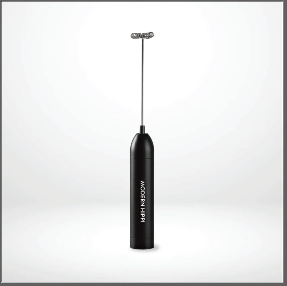 Modern Hippi Handheld Milk Frother (White Or Black)