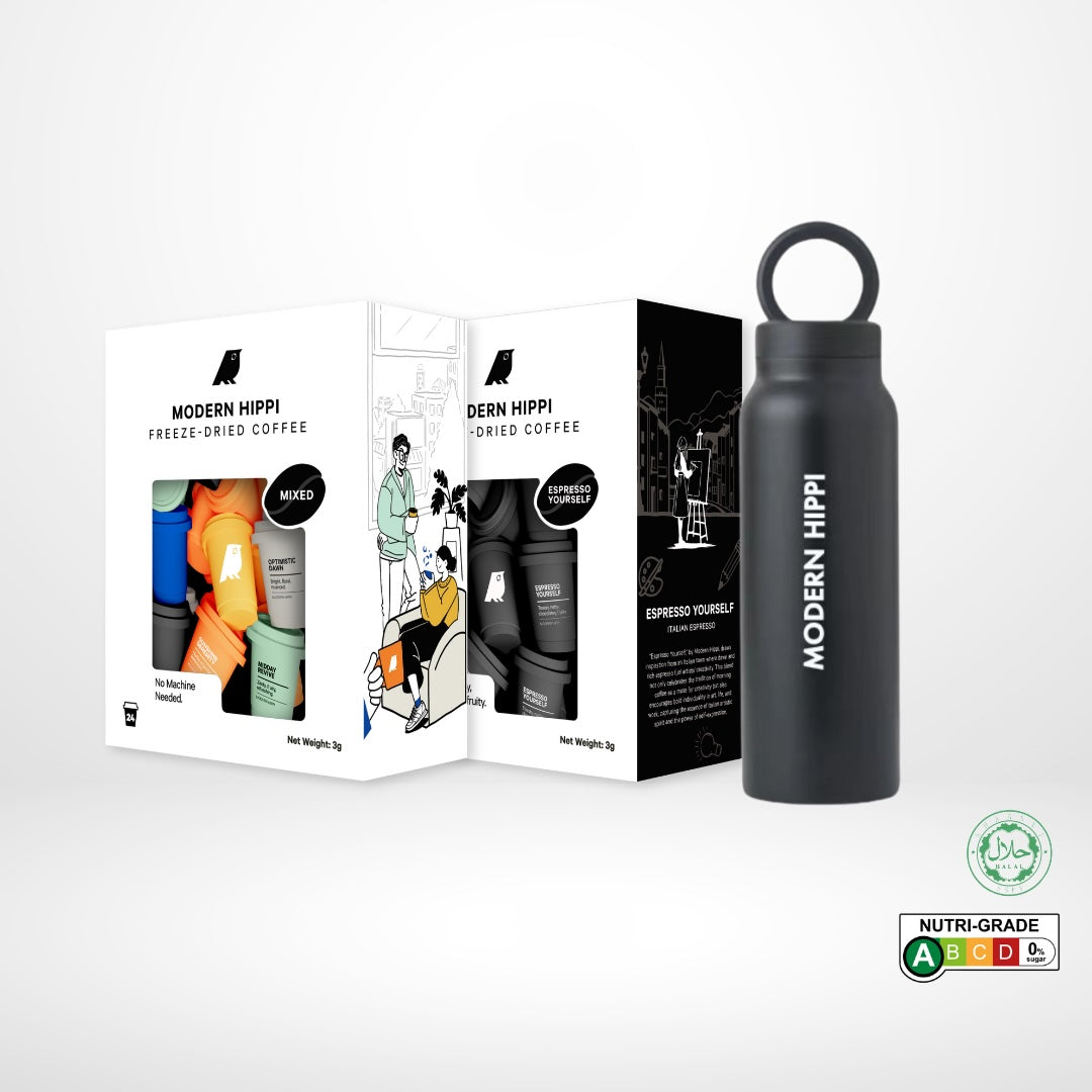 Hippi Coffee Mixed X Expresso Yourself X Flask Bundle - Modern Hippi